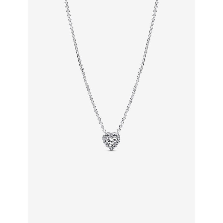 Pandora Silver Elevated Heart Necklace 1