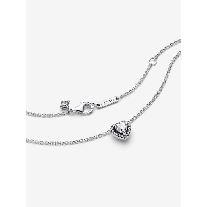 Pandora Silver Elevated Heart Necklace - MococoPandora398425C01-455700302826234Necklace