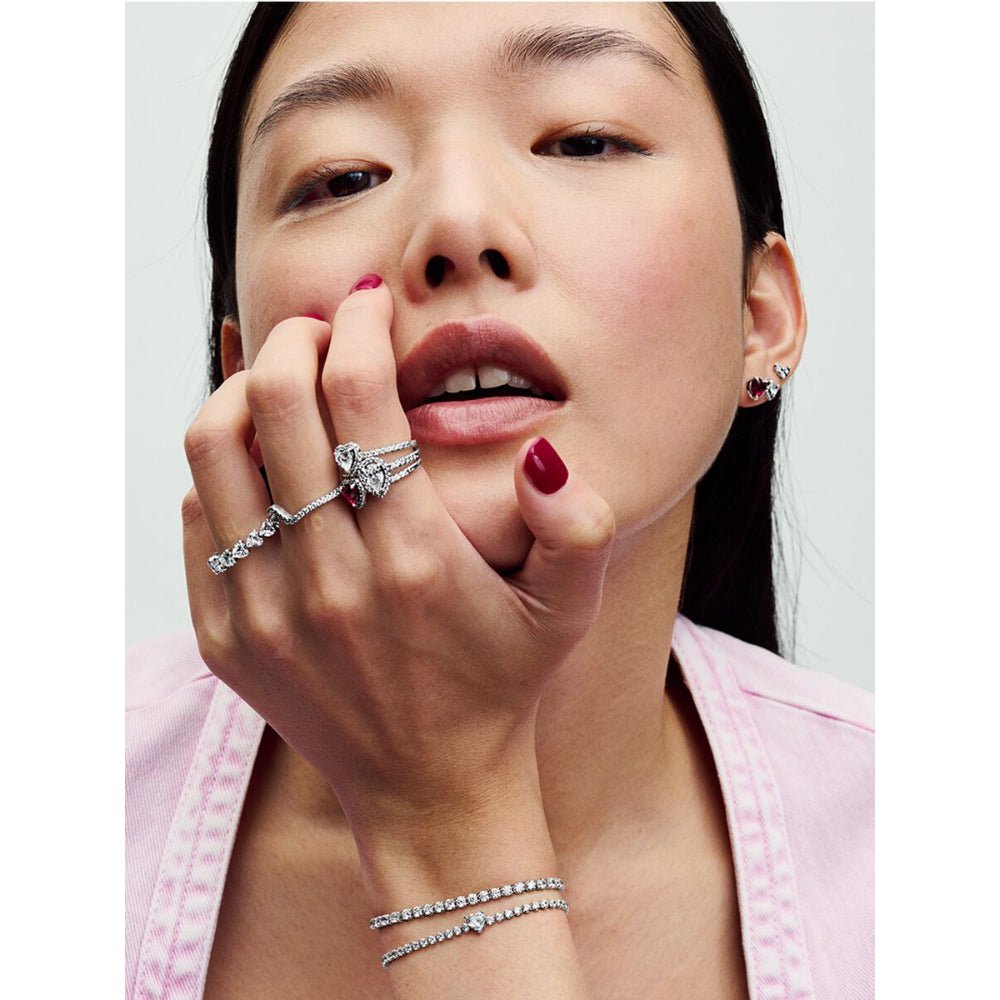 Pandora Silver Elevated Heart Ring - MococoPandora198421C01-485700302827583Rings