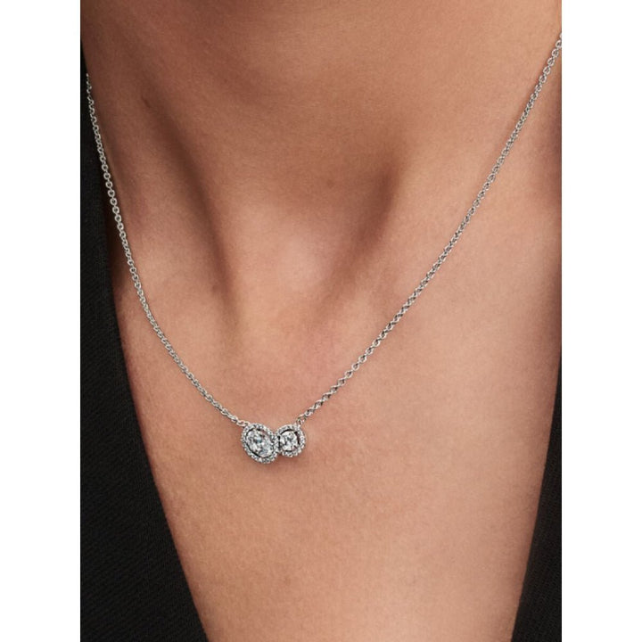 Pandora Silver Embracing Halo Necklace - MococoPandora393776C01-455700303185835Necklace
