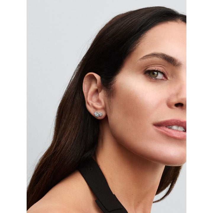Pandora Silver Embracing Halo Stud Earrings - MococoPandora293774C015700303186016Earrings