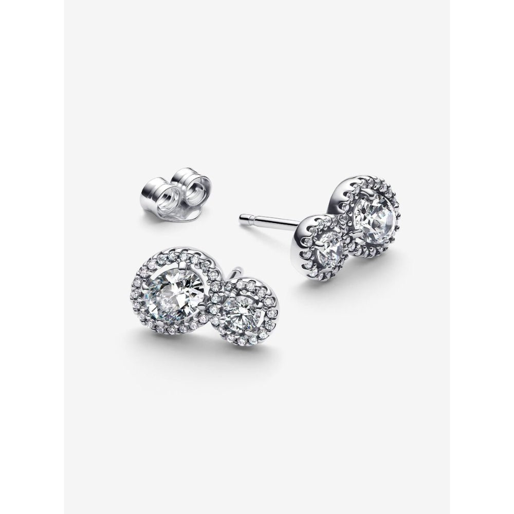 Pandora Silver Embracing Halo Stud Earrings - MococoPandora293774C015700303186016Earrings
