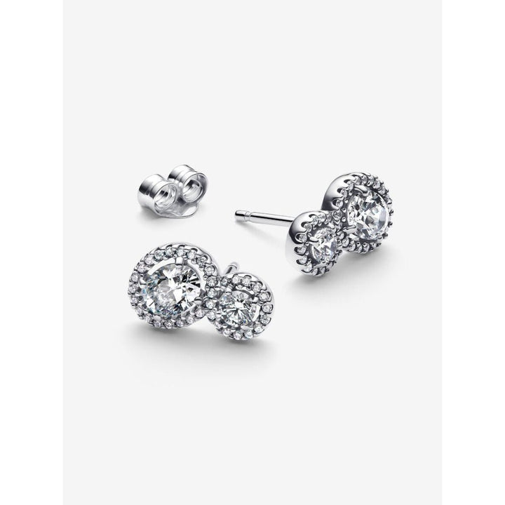 Pandora Silver Embracing Halo Stud Earrings - MococoPandora293774C015700303186016Earrings