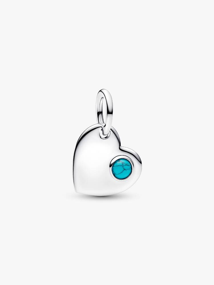 Pandora Silver Engravable Heart Dangle Charm - MococoPandora794295C125700303233000Charms