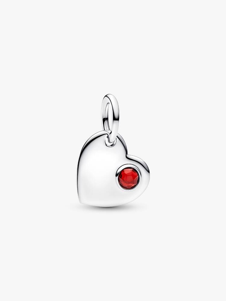 Pandora Silver Engravable Heart Dangle Charm - MococoPandora794295C015700303233048Charms