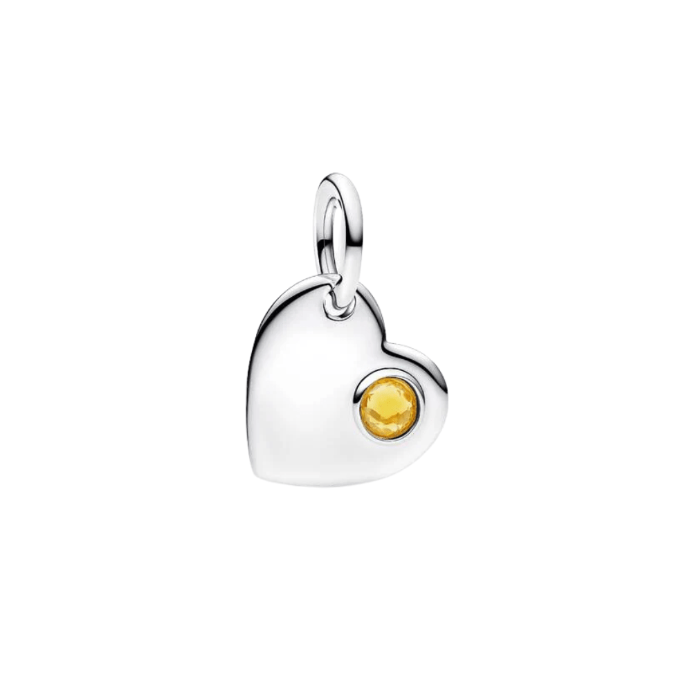 Pandora Silver Engravable Heart Dangle Charm - MococoPandora794295C035700303233024Charms