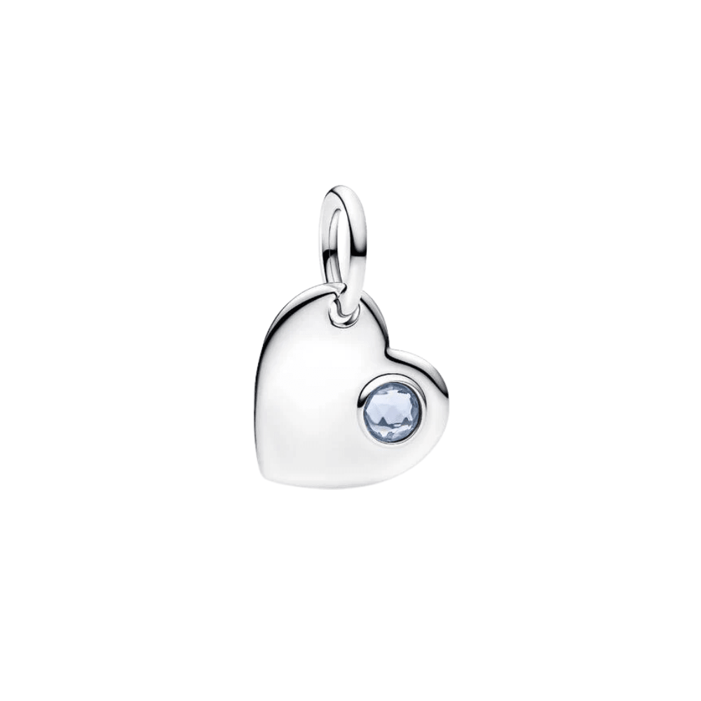 Pandora Silver Engravable Heart Dangle Charm - MococoPandora794295C035700303233024Charms