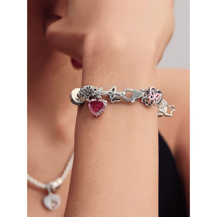 Pandora Silver Entwined Heart &amp; Butterfly Charm Image 2