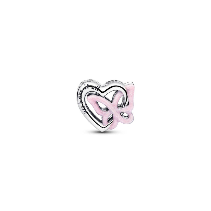 Pandora Silver Entwined Heart &amp; Butterfly Charm Image 4