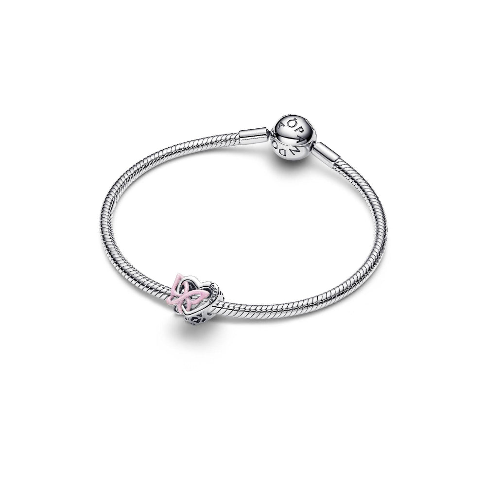 Pandora Silver Entwined Heart &amp; Butterfly Charm Image 5