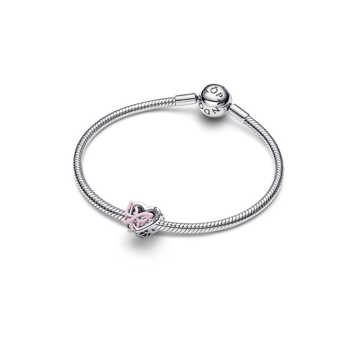 Pandora Silver Entwined Heart &amp; Butterfly Charm Image 5