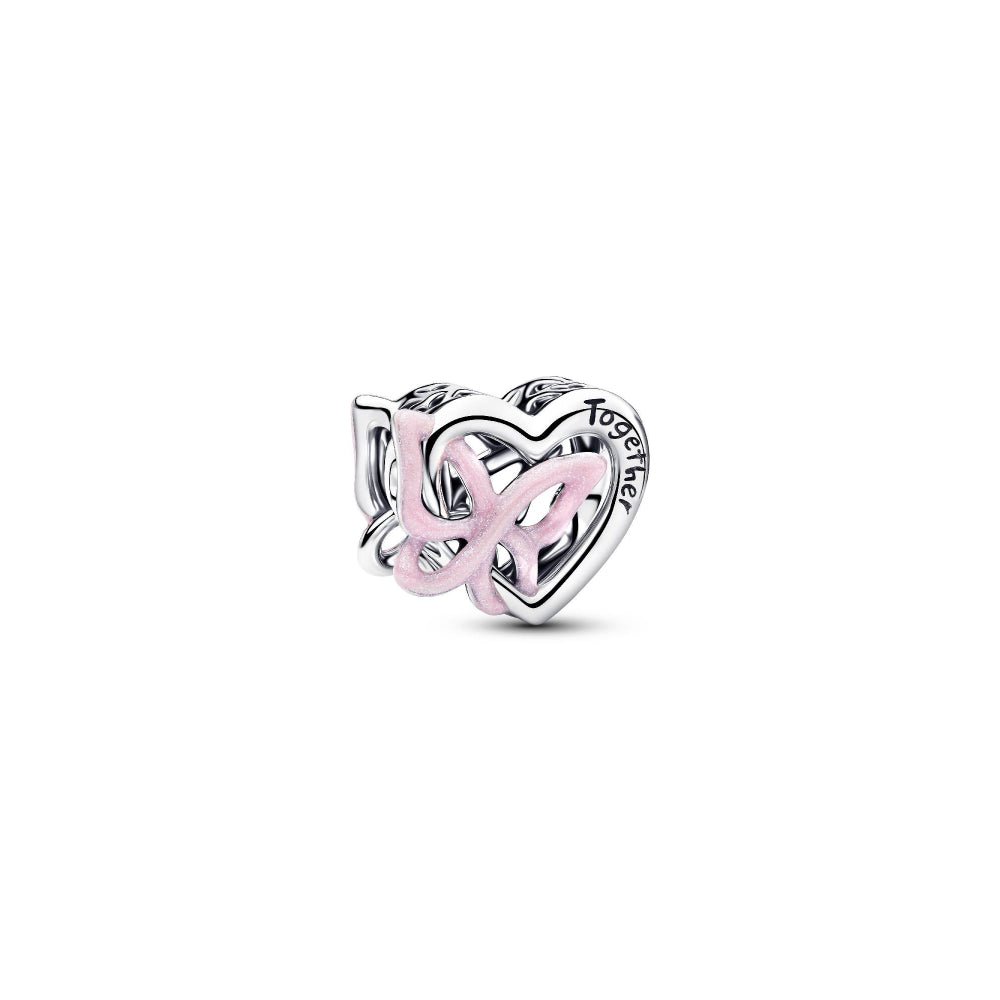 Pandora Silver Entwined Heart & Butterfly Charm - MococoPandora794475C015700303278070Charms
