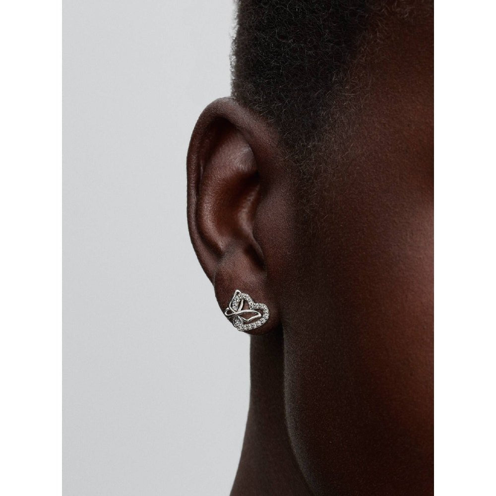 Pandora Silver Entwined Heart &amp; Butterfly Stud Earrings - MococoPandora294476C015700303279916Earrings