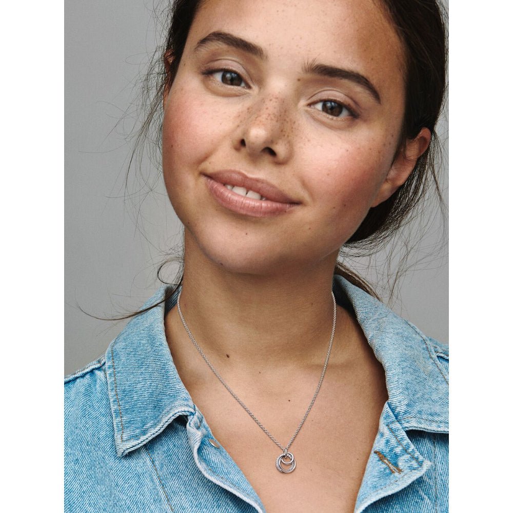 Pandora Silver Family Always Encircled Pendant Necklace - MococoPandora391455C01-605700302979572Necklace