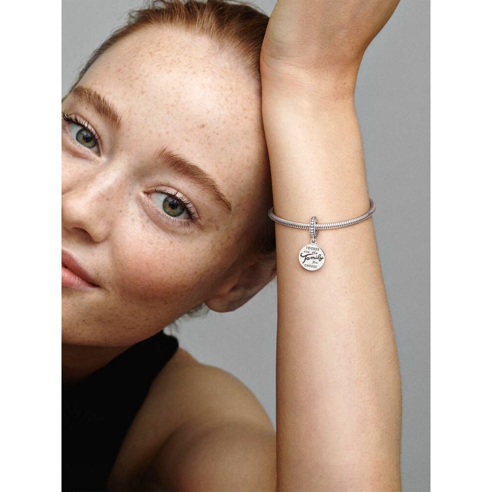 Pandora Silver Friends Are Family Dangle Charm - MococoPandora798124EN165700302795196Charms