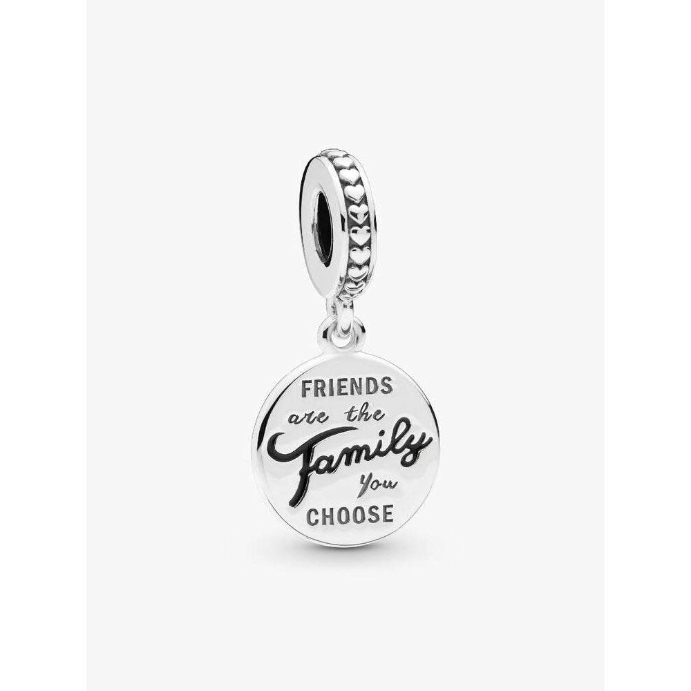 Pandora Silver Friends Are Family Dangle Charm