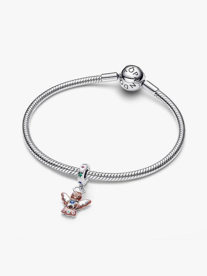 Pandora Silver Gingerbread Angel Dangle Charm - MococoPandora794247C015700303230696Charms