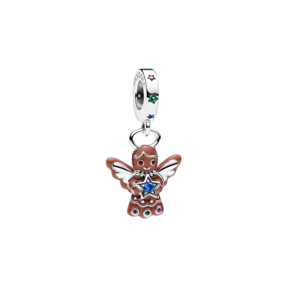 Pandora Silver Gingerbread Angel Dangle Charm - MococoPandora794247C015700303230696Charms