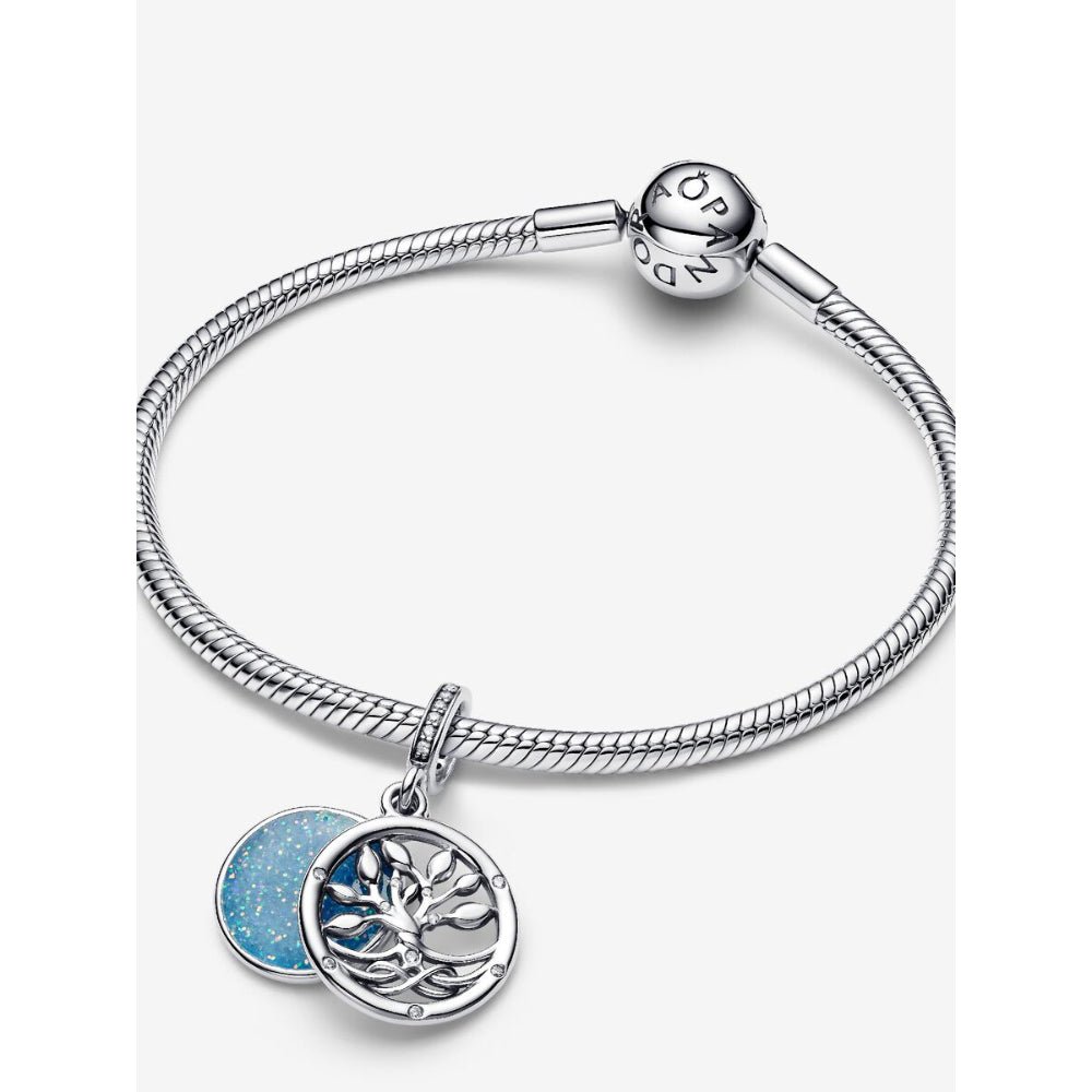 Pandora Silver Glow - In - The - Dark Infinity Tree Double Dangle Charm - MococoPandora793599C015700303148359Charms