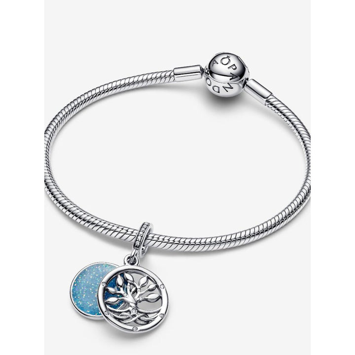 Pandora Silver Glow - In - The - Dark Infinity Tree Double Dangle Charm - MococoPandora793599C015700303148359Charms