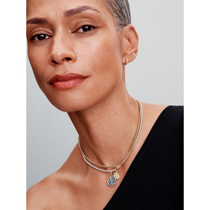 Pandora Silver Glow - In - The - Dark Infinity Tree Double Dangle Charm - MococoPandora793599C015700303148359Charms