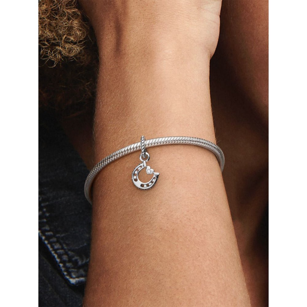 Pandora Silver Good Luck Horseshoe Dangle Charm - MococoPandora799157C015700302899221Charms