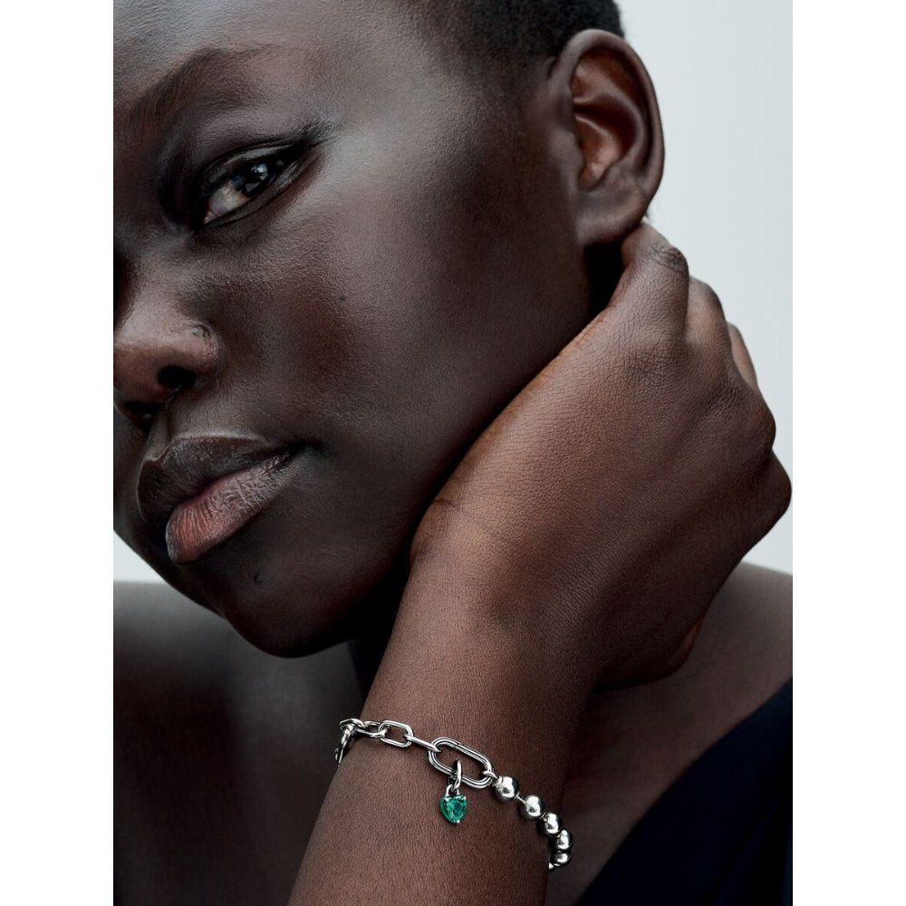 Pandora Silver Green Chakra Heart Mini Dangle Charm - MococoPandora793042C035700303126296Charms