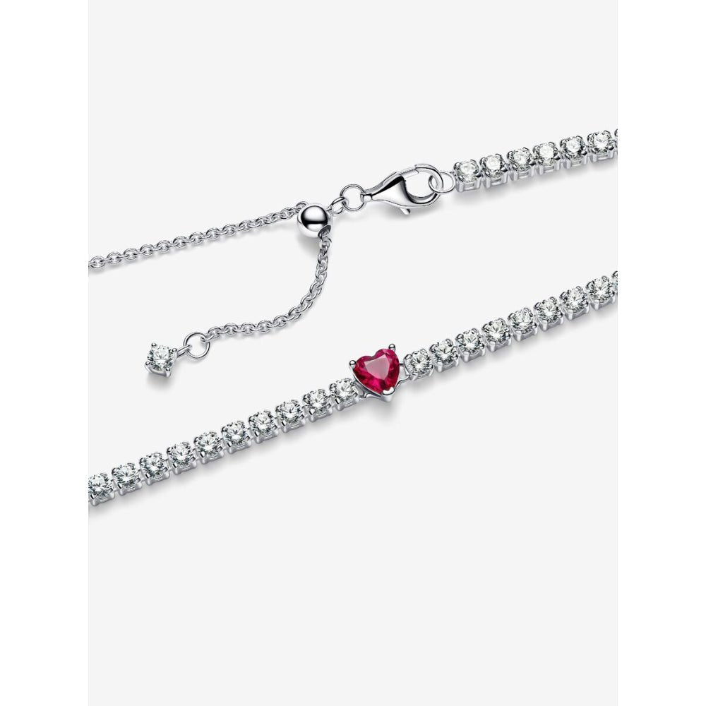 Pandora Silver Halo Heart Choker - MococoPandora393549C01-405700303148557Necklace