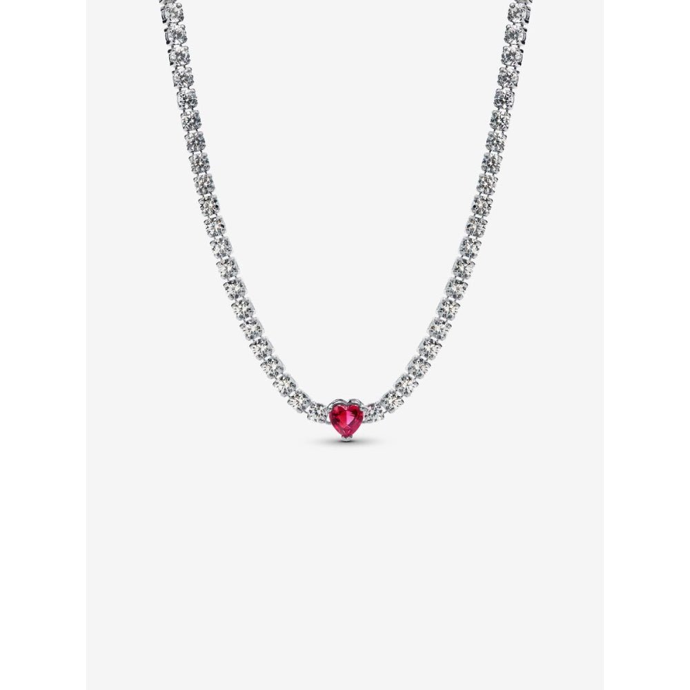 Pandora Silver Halo Heart Choker - MococoPandora393549C01-405700303148557Necklace