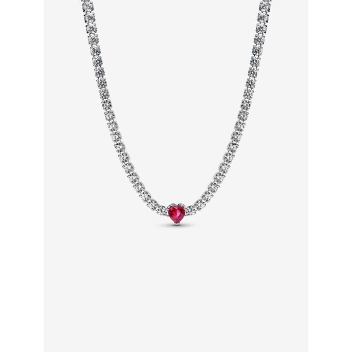 Pandora Silver Halo Heart Choker - MococoPandora393549C01-405700303148557Necklace