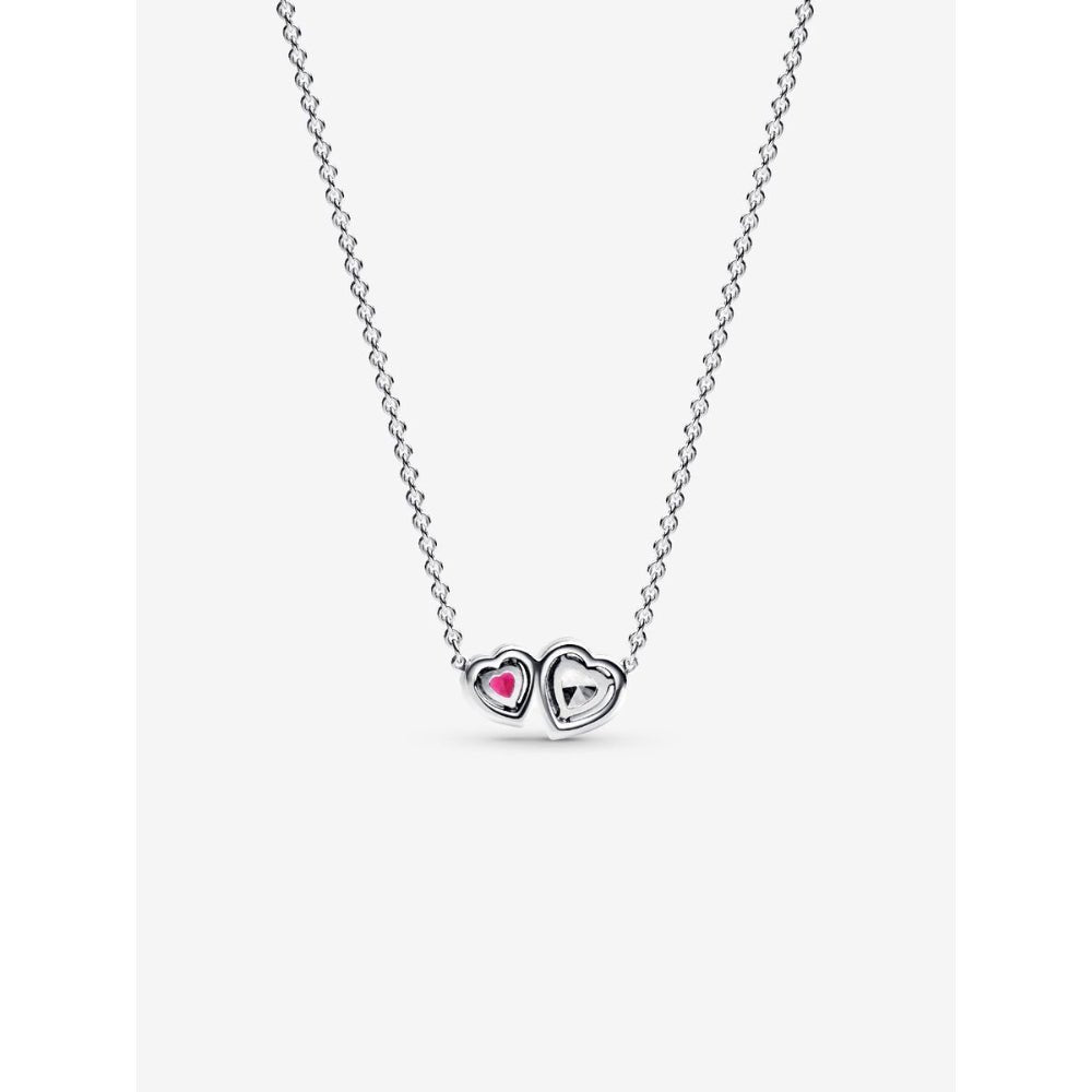 Pandora Silver Halo Hearts Pendant Necklace - MococoPandora393632C01-455700303165783Necklace