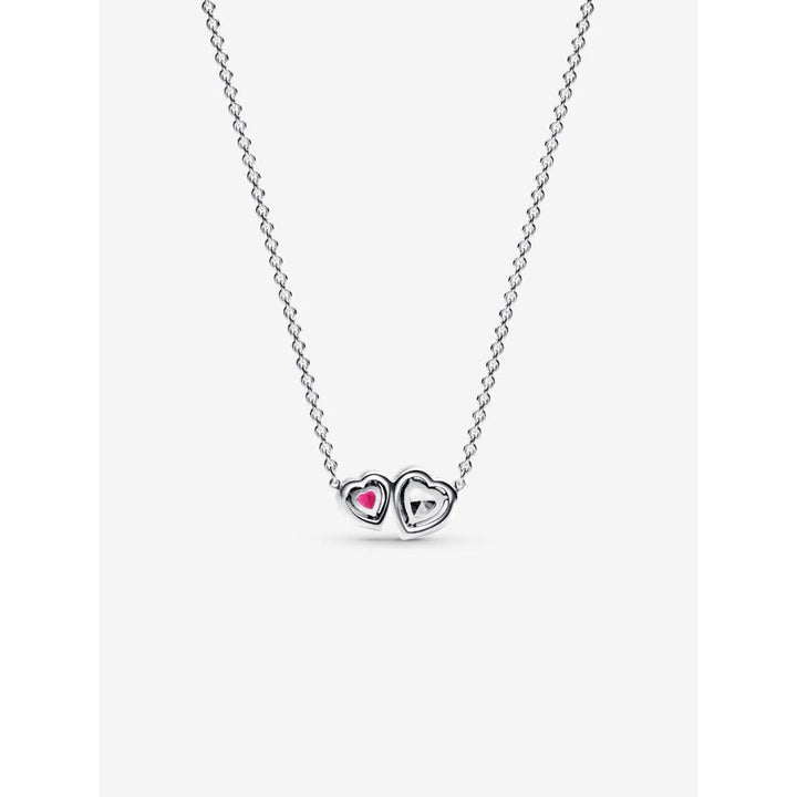 Pandora Silver Halo Hearts Pendant Necklace - MococoPandora393632C01-455700303165783Necklace