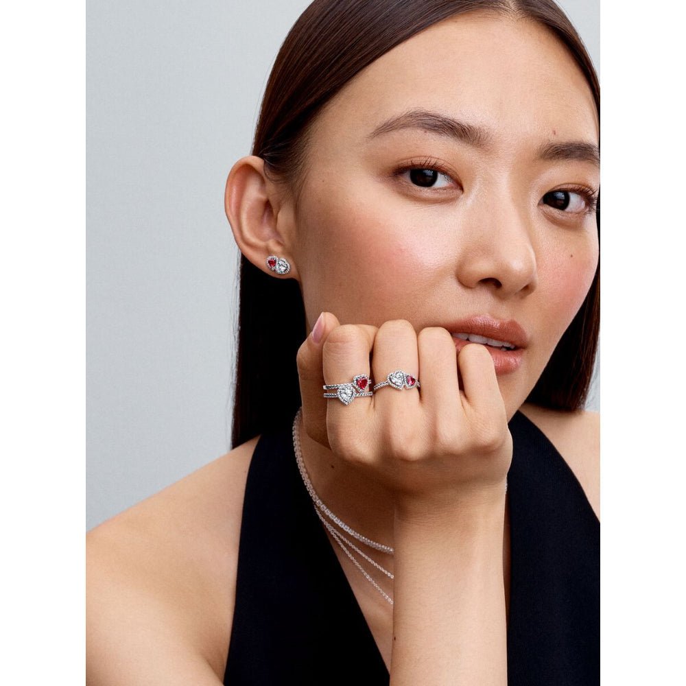 Pandora Silver Halo Hearts Ring - MococoPandora193662C01-485700303166087Rings