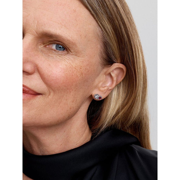 Pandora Silver Halo Hearts Stud Earrings - MococoPandora293633C015700303167480Earrings