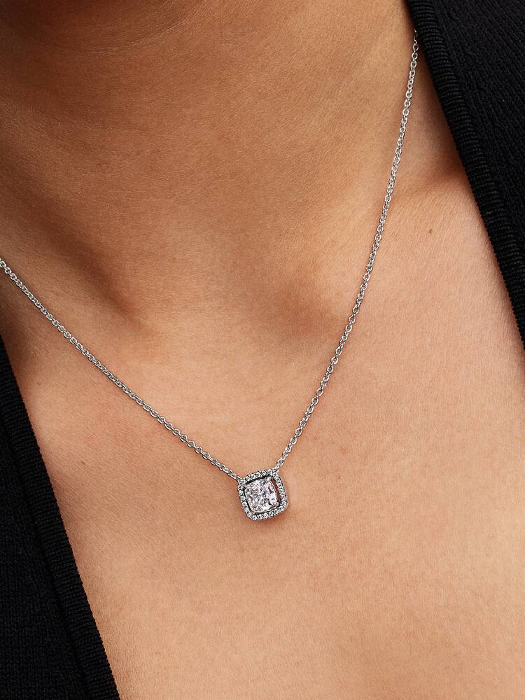 Pandora Silver Halo Pendant Collier Necklace - MococoPandora393560C02-455700303230900Necklaces
