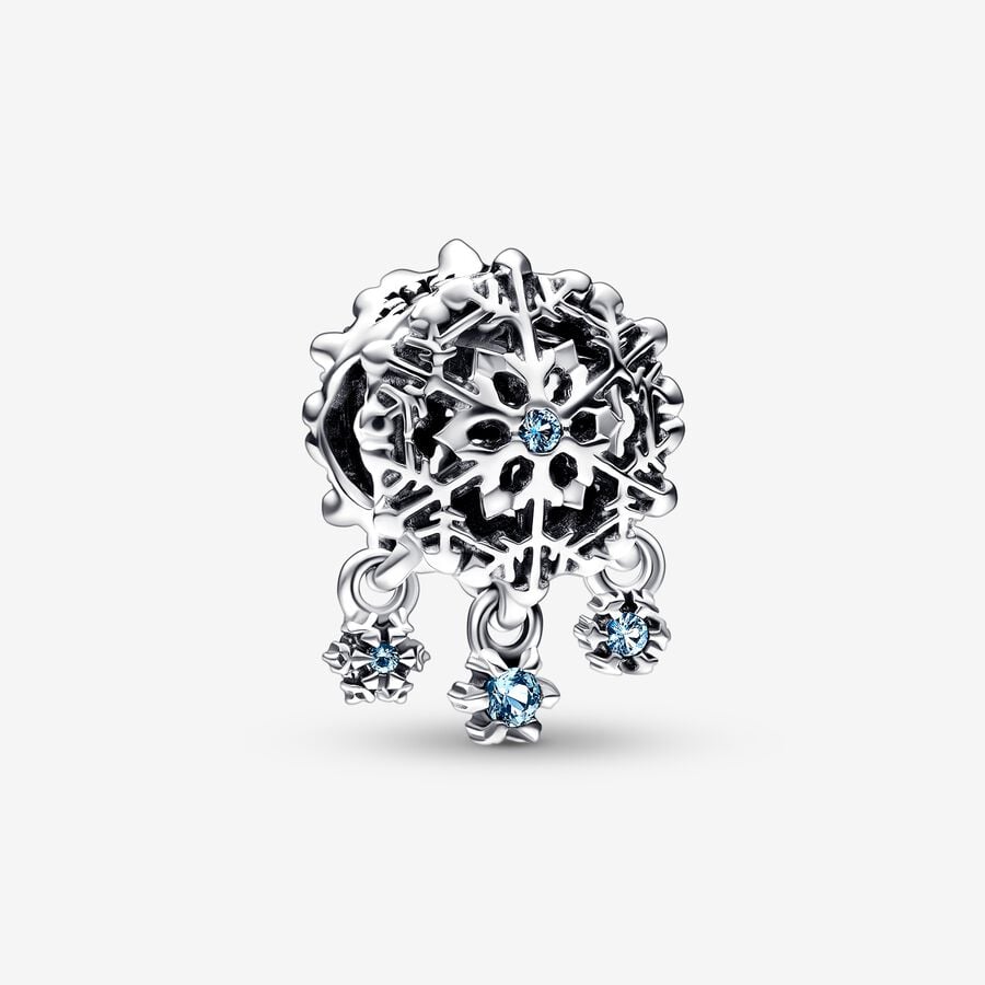 Pandora Silver Icy Snowflake Drop Charm - MococoPandora792367C015700303014081Charms and Links