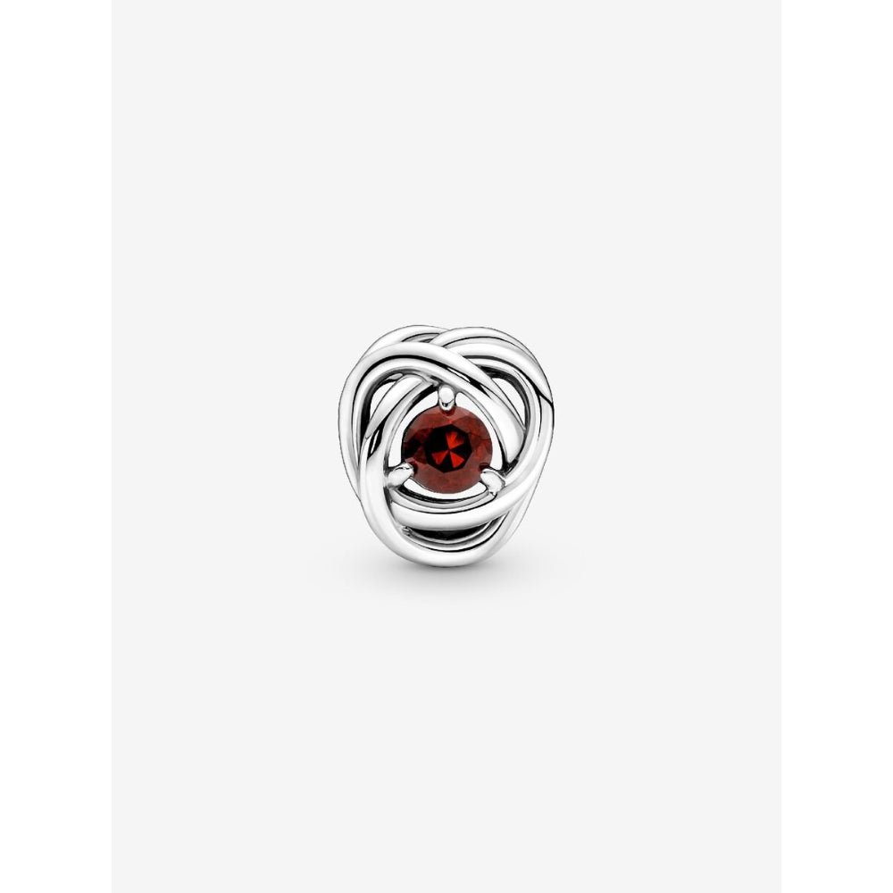 Pandora Silver January Birthstone Eternity Circle Charm - MococoPandora790065C065700302964578Charms