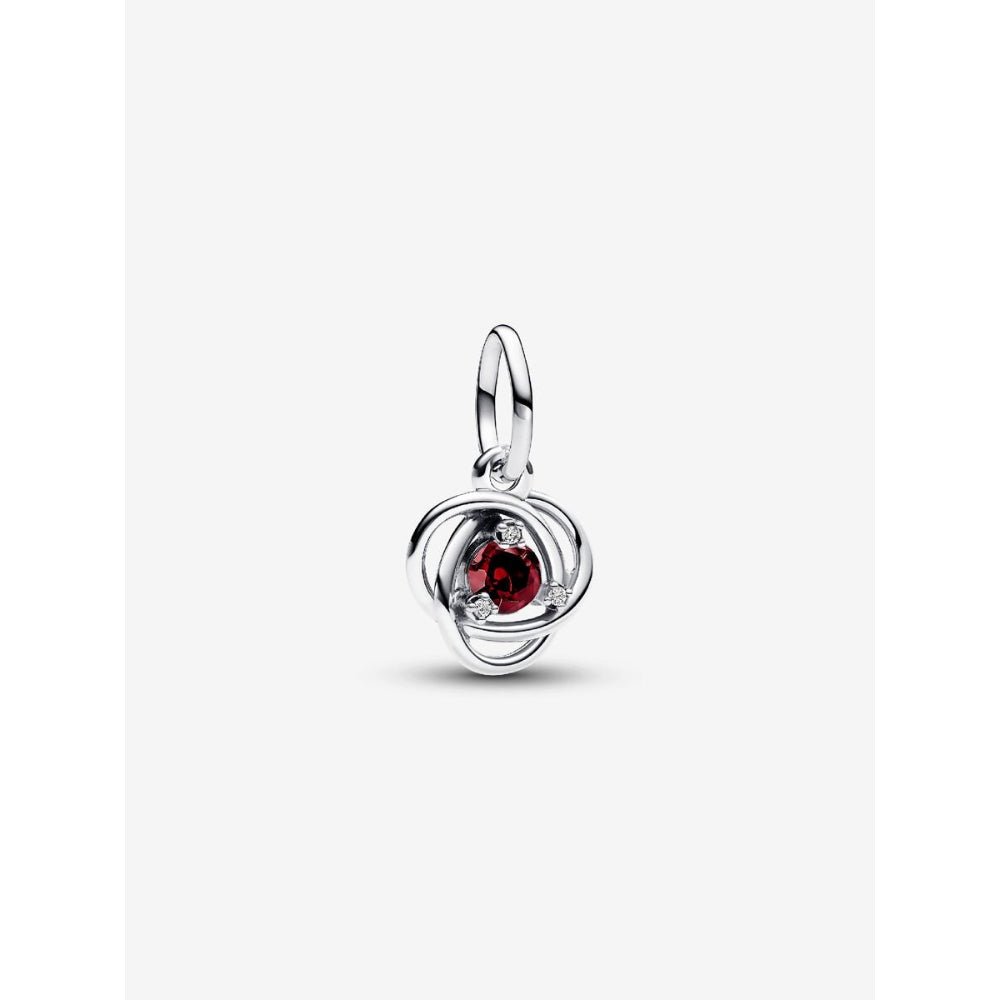 Pandora Silver January Birthstone Eternity Circle Dangle Charm - MococoPandora793125C015700303126241Charms