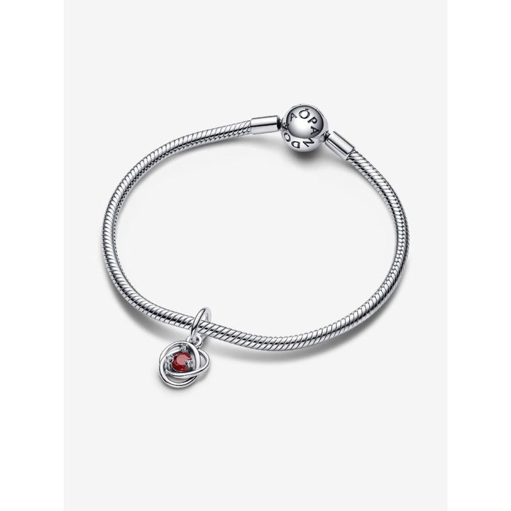 Pandora Silver July Eternity Circle Dangle Charm - MococoPandora793125C075700303110653Charms