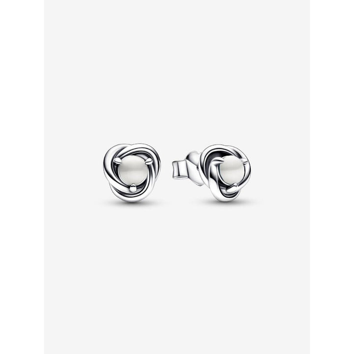 Pandora Silver June Birthstone Eternity Circle Stud Earrings - MococoPandora292335C035700303030906Earrings