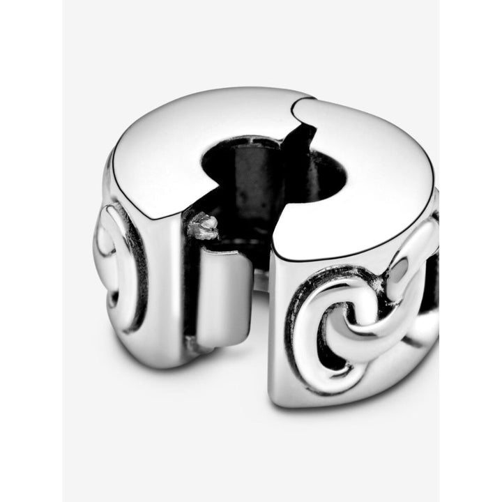 Pandora Silver Knotted Hearts Clip Charm 6