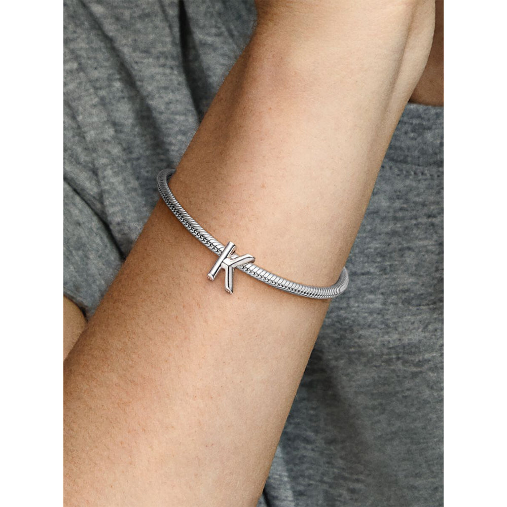 Pandora Silver Letter K Alphabet Charm 2