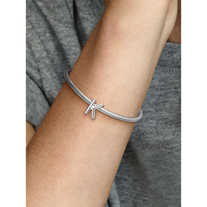 Pandora Silver Letter K Alphabet Charm - MococoPandora7974655700302672121Charms