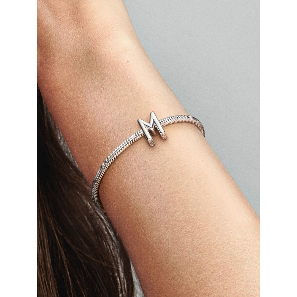 Pandora Silver Letter M Alphabet Charm 2