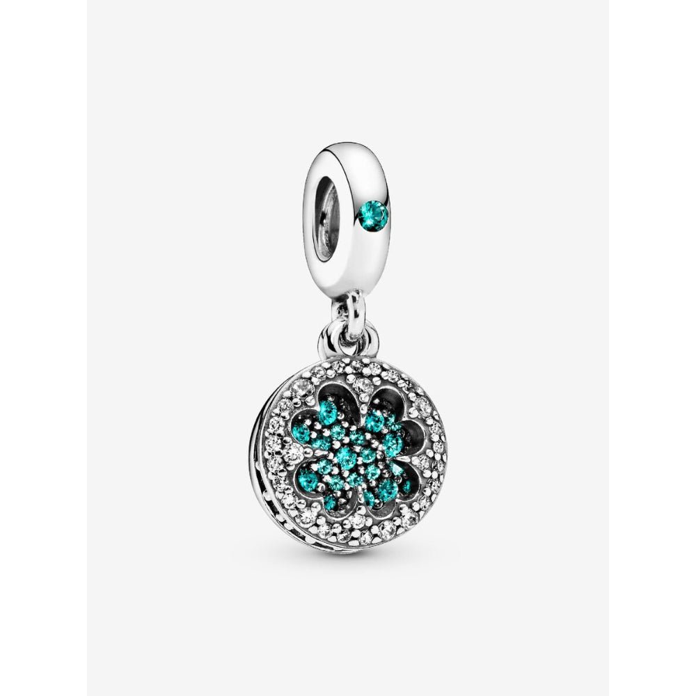 Pandora Silver Lucky Four Leaf Clover Dangle Charm
