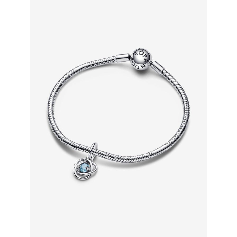 Pandora Silver March Eternity Circle Dangle Charm - MococoPandora793125C035700303110622Charms