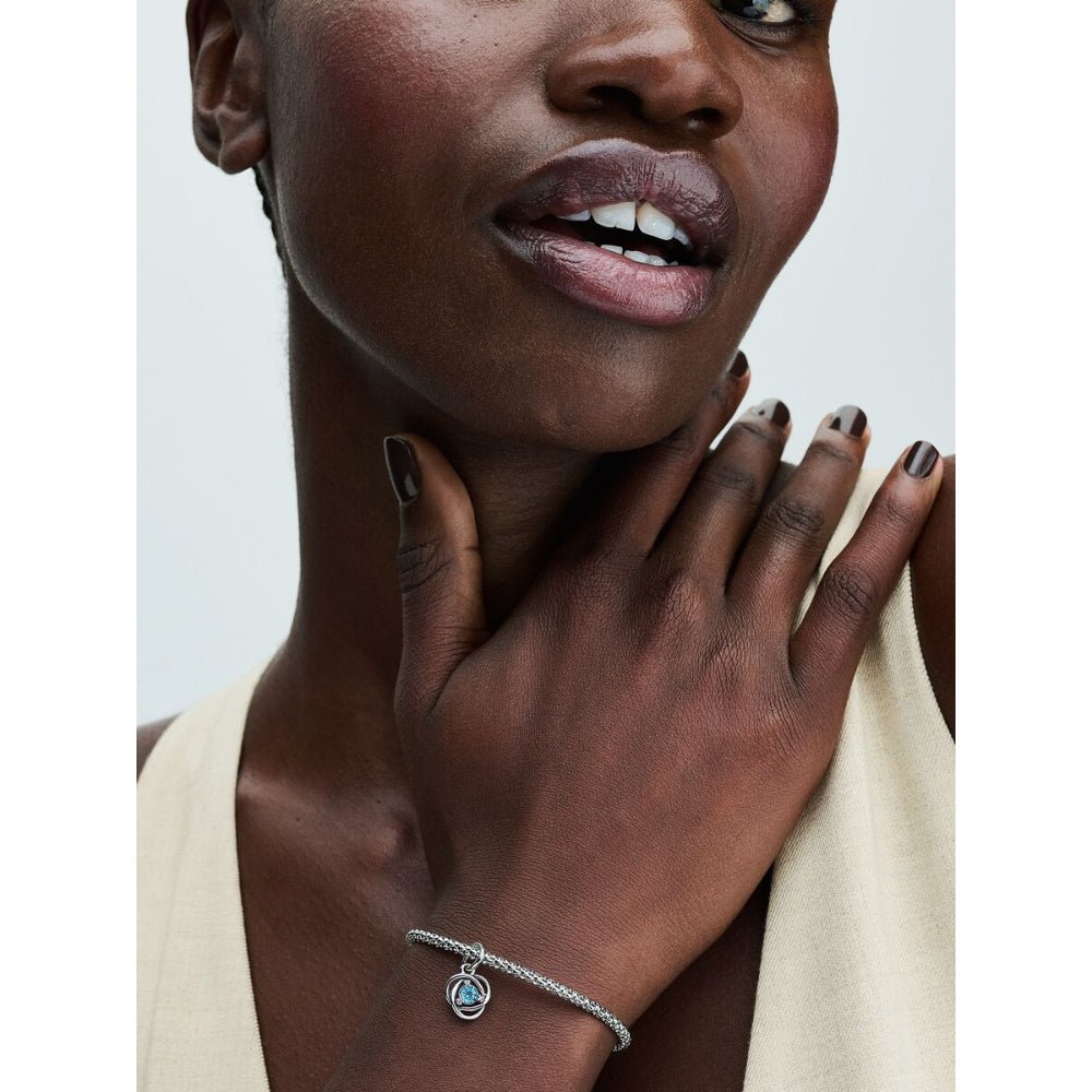 Pandora Silver March Eternity Circle Dangle Charm - MococoPandora793125C035700303110622Charms