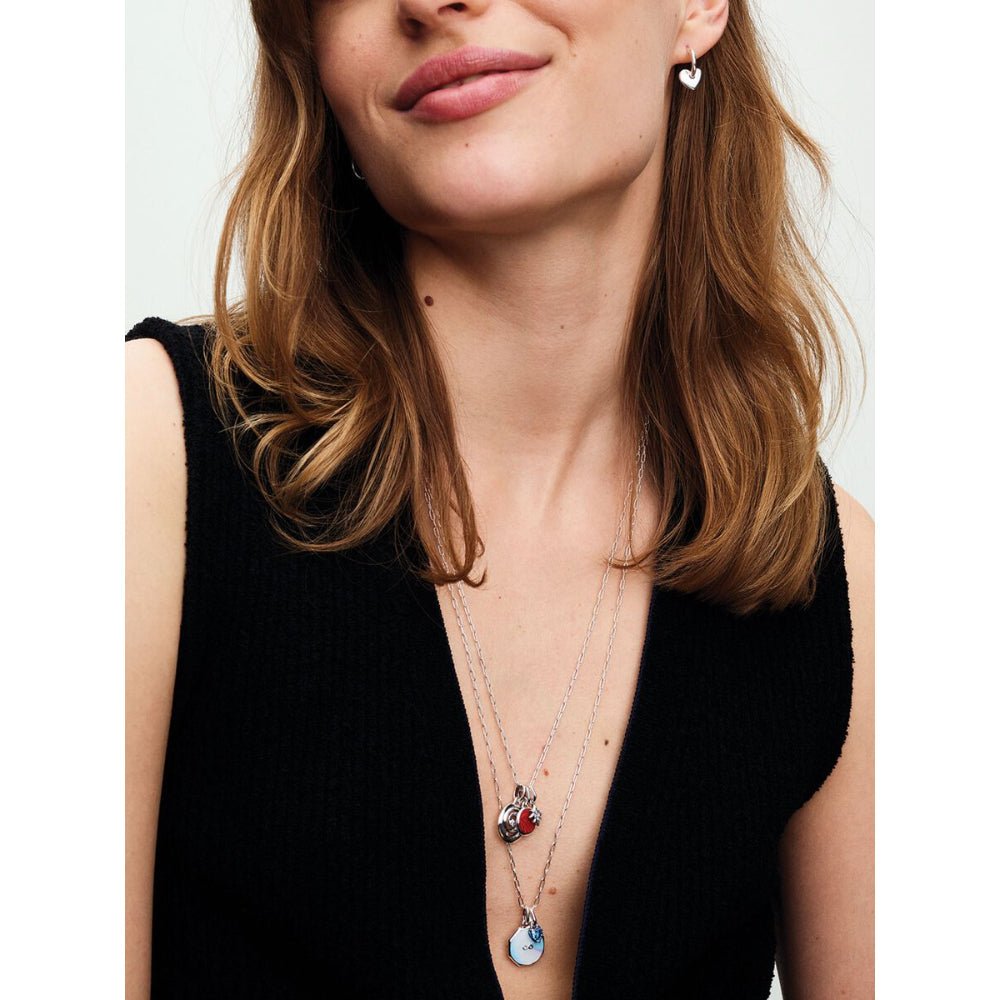 Pandora Silver Me Blue Chakra Heart Mini Dangle Charm - MococoPandora793042C025700303084084Charms