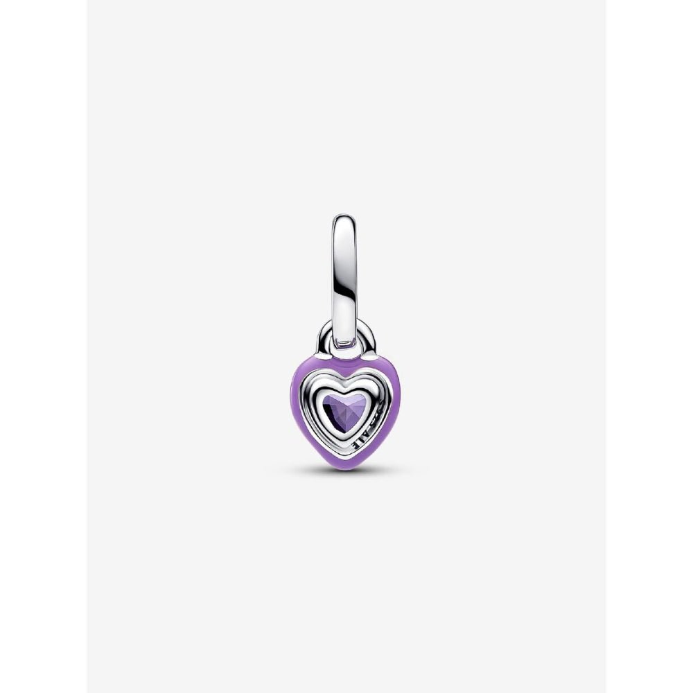 Pandora Silver Me Purple Chakra Heart Mini Dangle Charm - MococoPandora793042C045700303126302Charms