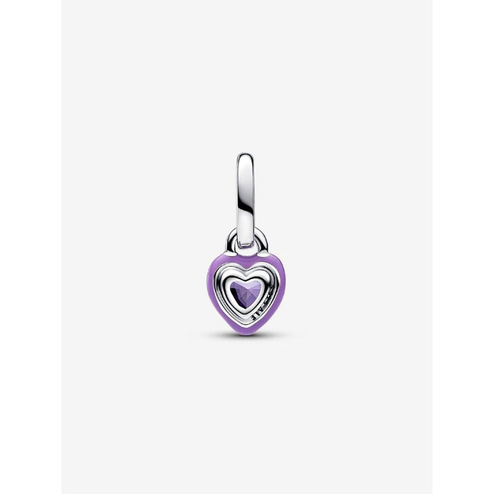 Pandora Silver Me Purple Chakra Heart Mini Dangle Charm - MococoPandora793042C045700303126302Charms